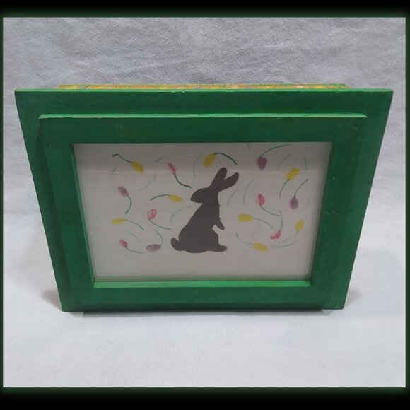 Limited Edition Raining Tulips Bunny Box - Picture 1 of 3